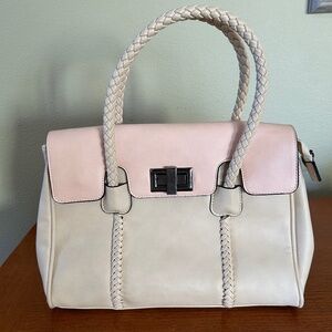 Christian Lacroix Purse‎ Cream and Pink Satchel